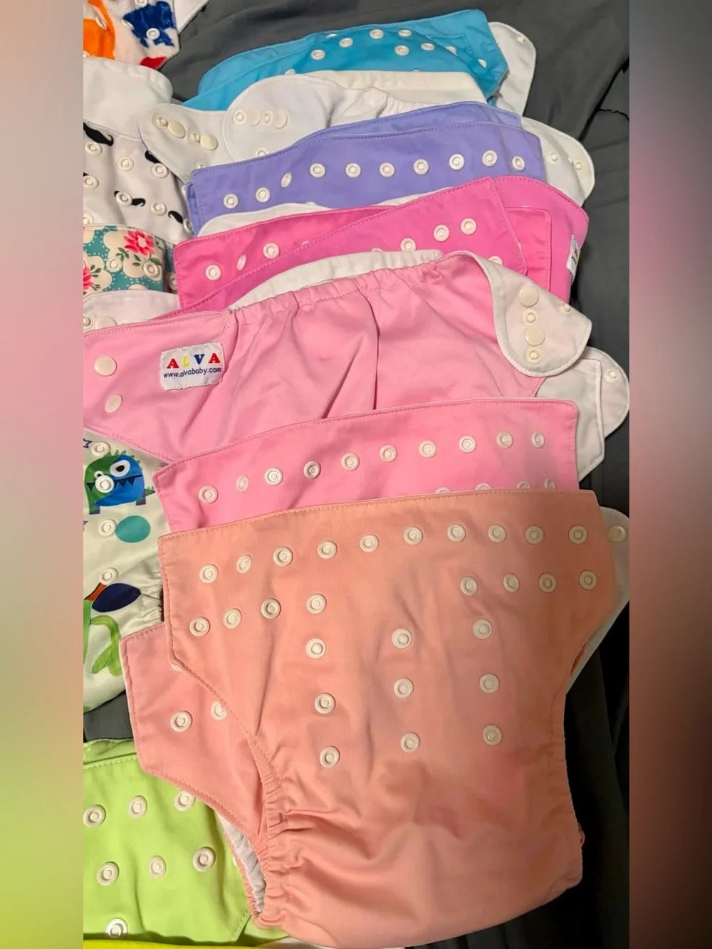 Alva reusable cloth diaper bundle